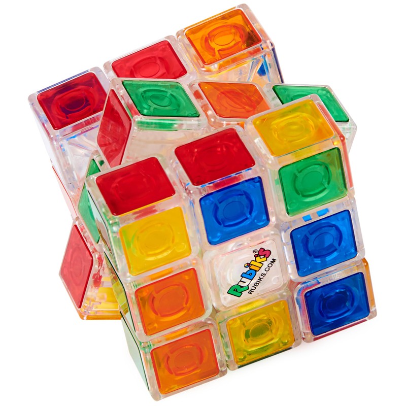 Rubik’s Cube, Crystal Cube, Transparent 3x3 Color-Matching Puzzle Game, Problem-Solving