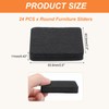 PATIKIL 2.5 Inch Felt Furniture Sliders, 24 Pcs Square Furniture
