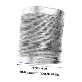 Mipcase Fire Resistant Aluminum Foil Ventilation Hose Diameter Flexible Duct for HVAC Dryer Bathroom Kitchen Greenhouse Air Circulation and Exhaust