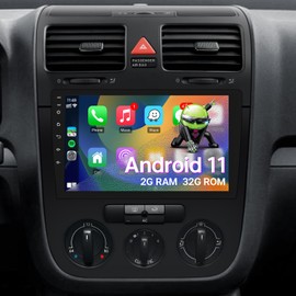 Car Radio for VW Jetta Volkswagen Passat CC Jetta Caddy Tiguan Beetle with Wireless Carplay Android Auto, 10.1 inch IPS Touch Screen for Passat Touran with GPS Navigation Bluetooth WiFi Backup Camera