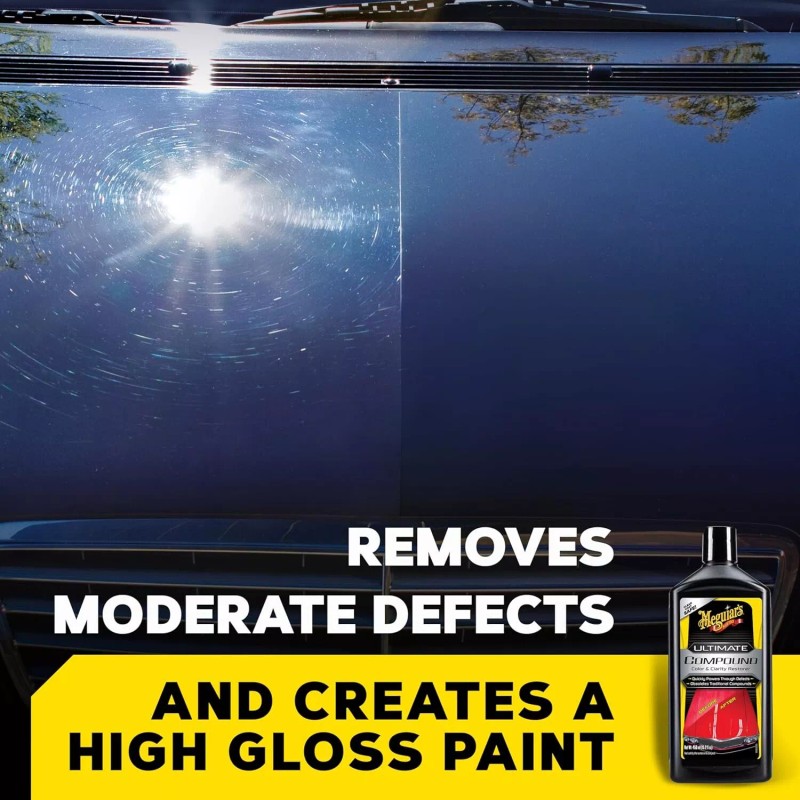Meguiars Meguiar's Ultimate Compound - Pro-Grade Car Scratch Remover, 15.2