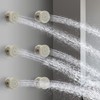 HOMEDEC 6pcs Round Brass Shower Body Spray Massage Jets Spa-like