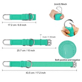 Luggage Straps Suitcase Belt, Elastic Jacket Gripper with Velcro Fastener with D-Ring Hook and Buckle, Small Parts Strap Belt Travel Accessories, Makes Your Hands Free, Green