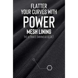 CUPSHE Women's One Piece Swimsuit Bathing Suit Tummy Control Deep V Neck Ruffled Mesh Ruched Swimwear S Navy Blue