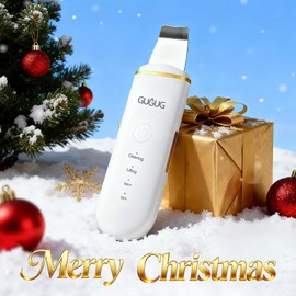 GUGUG Skin Scrubber Face Spatula Skin Spatula Pore Cleaner Blackhead Remover Tools for Facial Deep Cleansing-4 Modes -White