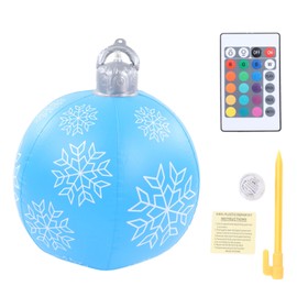 Christmas Inflatable Ball PVC Shining 16 Colors Waterproof Blow Up Ball for Outdoor Decoration D