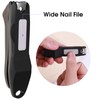 GLAMFIELDS Nail Clippers with No Splash Storage Box, Large Fingernail