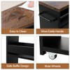 TEAMIX 4 Tier Slim Storage Cart with Handle, Small Kitchen