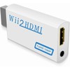 Labriciyon 1Pc White Wii to HDMI Converter, Supports 720P, 1080i,