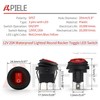 APIELE Waterproof Round Rocker Toggle Switch 2 Position DC 12V
