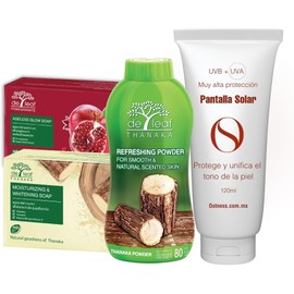 Kit Limpieza Profunda y Protección. Thanaka + Granada. Elimina Arrugas y Líneas de Expresión.