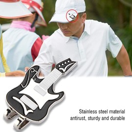 RiToEasysports Guitar Pattern Magnetic Golf Hat Clip with Ball Marker Mini Golf Hat Clip Ball Marker Golf Gifts and Golf Accessories Golf Leisure Sport