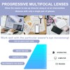 fadbon Oprah Style Progressive Multifocus Reading Glasses for Women,Blue Light