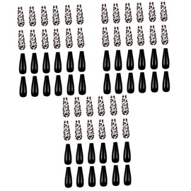 Mikinona 72pcs Coffin Fake Nails Print Full Cover for Women and Girls for Festivals Parties and Everyday Wear