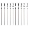 IF&D – 10 pack - 40 inch - Universal Drapery Pull Rod White Curtain Wand for Easier Opening and Back (White, 40") #0304
