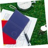 KICHOUSE 1 Set Multifunctional PU Golf Scorebook Cover with Pencil