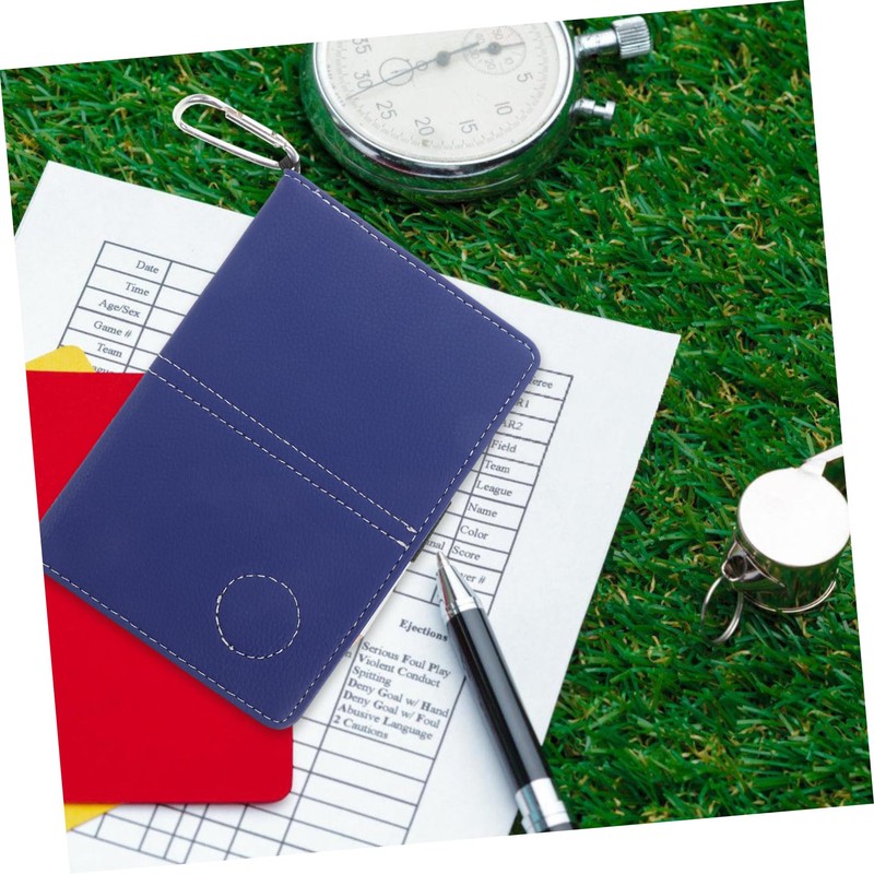 KICHOUSE 1 Set Multifunctional PU Golf Scorebook Cover with Pencil