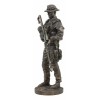 Large Modern Military Marine Sniper Soldier Statue 13"Tall Marksman Task