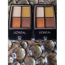 L'OREAL Lot Of 2 L'OREAL Wear Infinite EYESHADOW Quad # 823 BRONZES NEW & DISCONTINUED