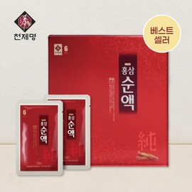Cheonjemyeong 60-year-old red ginseng pure liquid 60 packets / 천제명 6년근 홍삼순액 60포