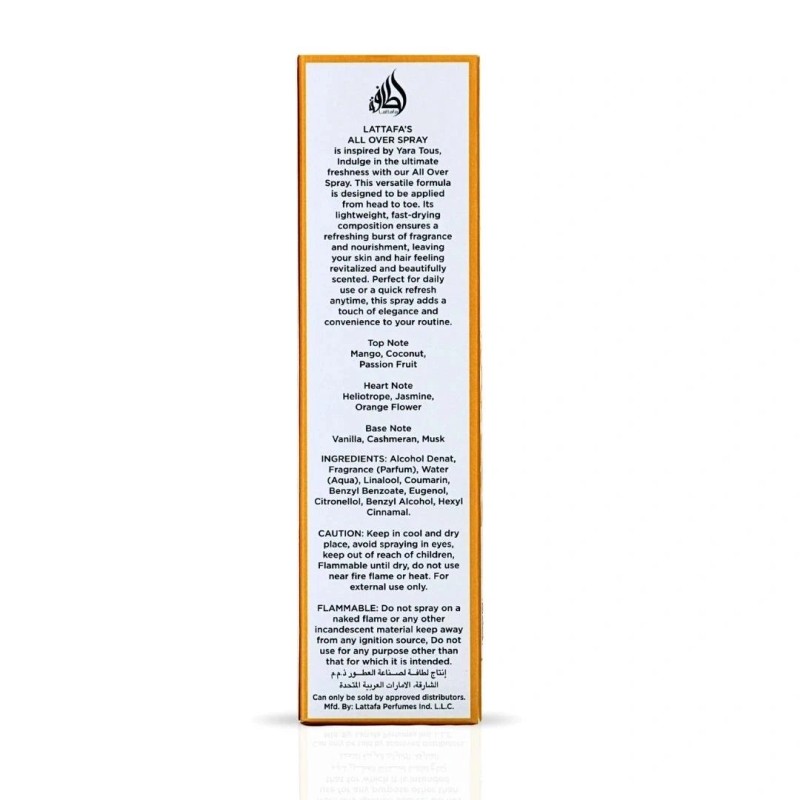 Yara Tous All Over Spray 150ml (5.07 oz) by Lattafa