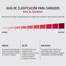 Hermex CB-8C, Candado de cable con combinación, 8 mm X 1.0 m