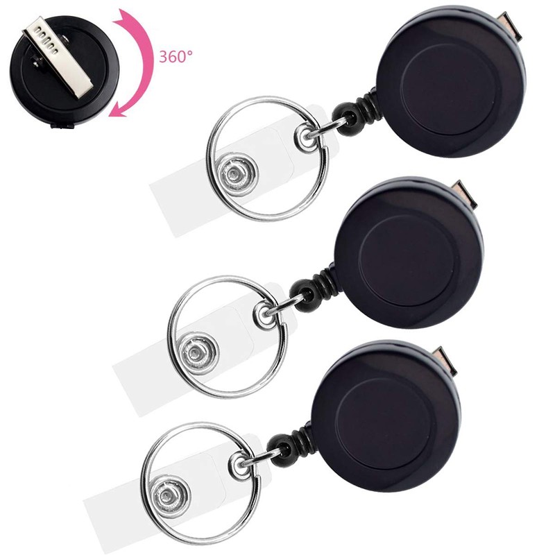YOUOWO Reel Reel Lanyard ID Card Holder Card Strap Hanging