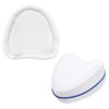 Set of 2 White Pillow Covers for Knee Support, Knee