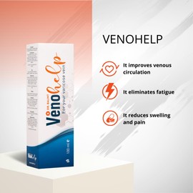 Dr. Balint VenoHelp 100ml Fusscreme gegen müde Füße & Beine - Schwere Beine Creme schmerzlindernd & durchblutend - Beincreme Salbe