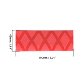 PATIKIL Table Tennis Racket Grip Tape, 2 Pack Ping Pong Paddle Overgrip Sweat Absorbing Soft for Gripping Handle, Black Red