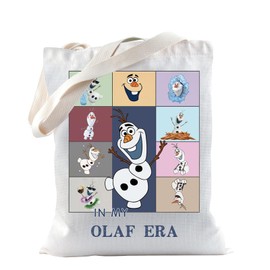 Olaf Snowman Tote Bag Snow Movie Merch Gift in My Olaf Era Reusable Bag Gift for Olaf Lovers (Olaf Tote)