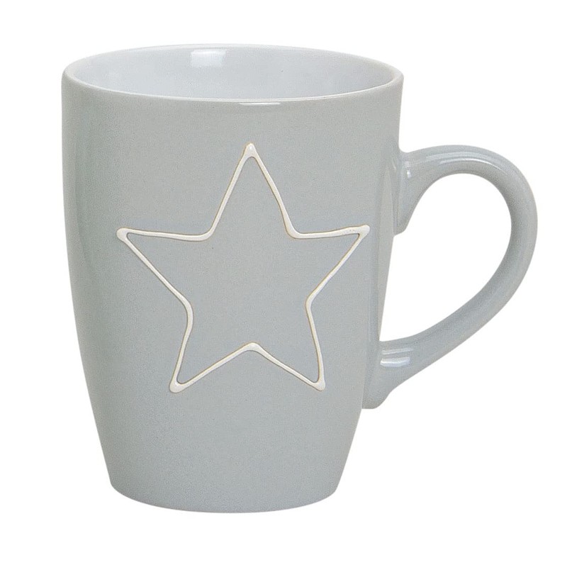 levandeo Set of 3 Cups 300 ml Star Ceramic Pastel