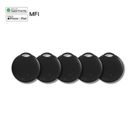 RSH Key Finder (ITag09 Black, 5 Pack)，Smart Bluetooth Tracker，Compatible with Apple Find My (iOS only)，Key Locator, Backpack, Wallet, Suitcase，IP65 Waterproof； - specification: Classic black（2 Packs）