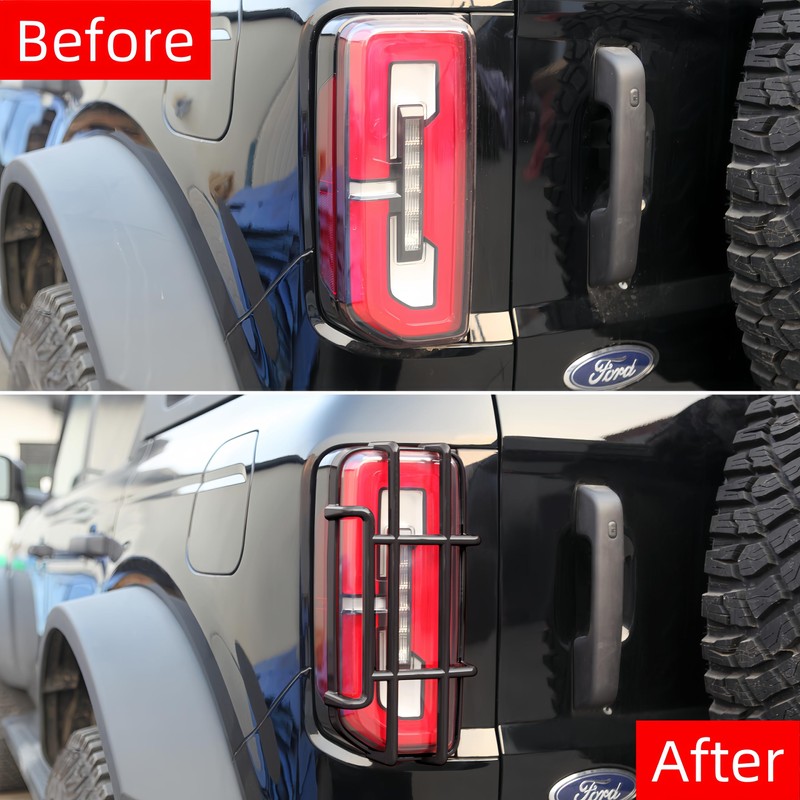 POETRYXIAO Tail Light Cover Guard for 2021-2023 Ford Bronco(Not Fits