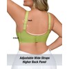 USEASY Plus Size Wireless Bras for Women V Neck Seamless