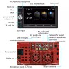 ESSGOO 6.2" Double DIN Bluetooth Head Unit Car Stereo Touch