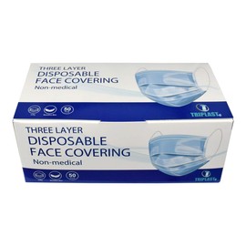 Triplast Disposable 3 Ply Face Masks | Pack of 50