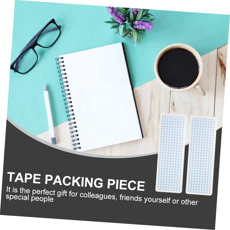 OSALADI 40Pcs Washi Tape Sample Boards Durable Plastic Washi Cards