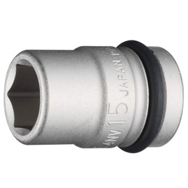 Tone HP4NV-15 Impact Socket 0.5 inch (12.7 mm) (1/2 mm), Double Side Width 0.6 inch (15 mm)