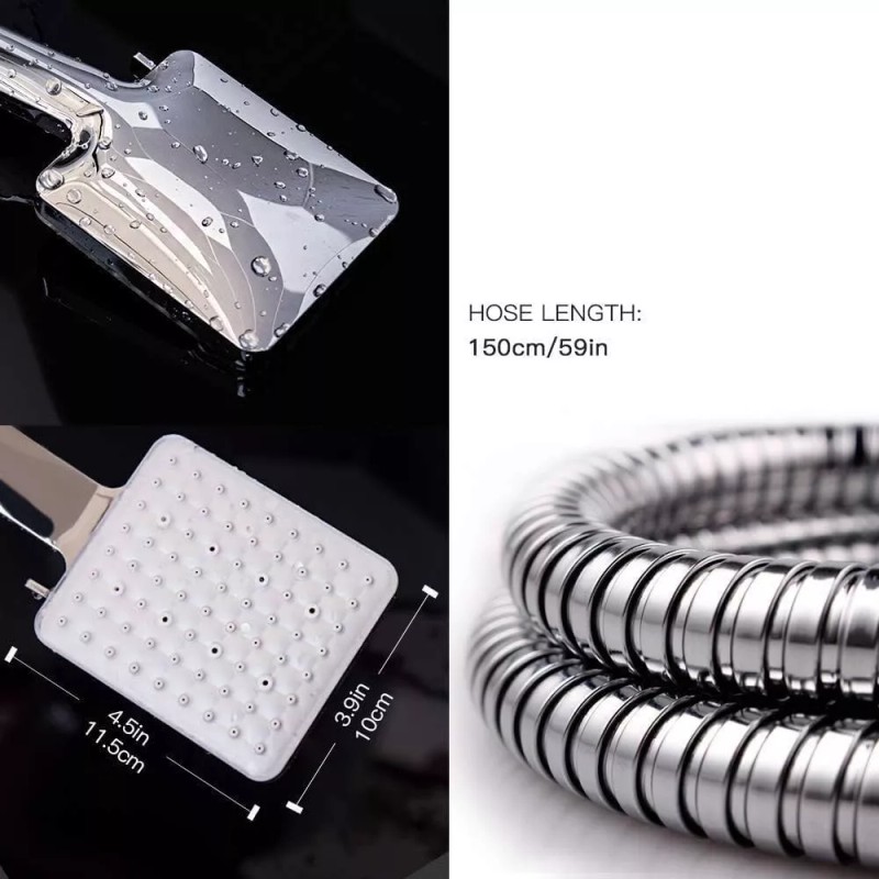 GRICH High Pressure Shower Head with Handheld, 6 Spray Modes/Settings