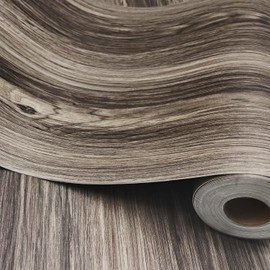 auxua Wood Grain Peel and Stick Floor Tiles – 11.8” Width, Full Roll Length of 394" – Versatile Design for Any Space, Self Adhesive Vinyl Flooring, Waterproof and Non-Slip Features