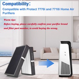 REEPLAR 7700 Smart Filter Replacement Compatible with Blueair protect 7770i and 7710i Air Purifiers, Filters Airborne Pollen, Dust, Pet Dander, Cooking Odors etc.