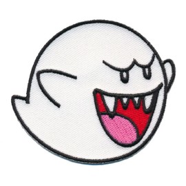 Ghost Boo Embroidered Patch [Iron On 3.0 Inch Patch]
