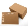DIN A6 Blank Kraft Paper Postcards Index Cards Set Brown