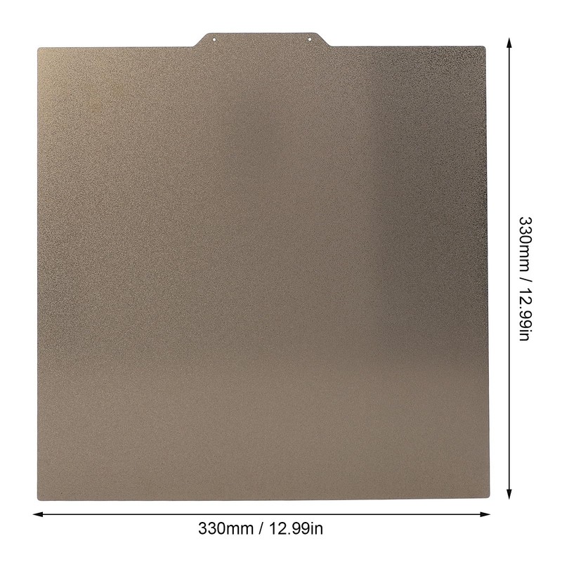 Double-Sided Textured Flexible PEI Building Plate 330 x 330 mm