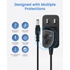 AKINGUAR 12V 2A Power Supply Adapter with 8 DC Connectors,