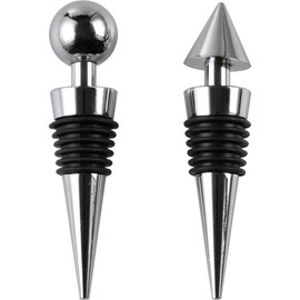 Wahei Freiz GC-240 Z Cook Champagne Stopper/Saver, Silver, 0.8 x 0.8 x 3.6 inches (2.1 x 2.1 x 9.1 cm), Pack of 2
