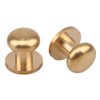 20pcs 9x8x9mm Head Button Brass Studs Screwback Screw Nail For