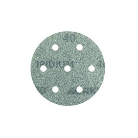 Mirka Iridium Premium Sandpaper Diameter 90 mm Velcro 7-Hole Grain 40 Pack of 50 / for Sanding Paint, Spatula, Primer, Wood, Steel, Mineral Materials, Plastic