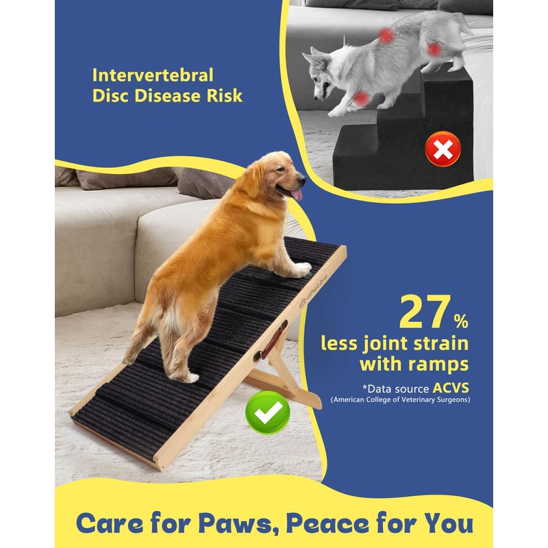 iPetba Dog Ramp for Bed & Couch for Small &